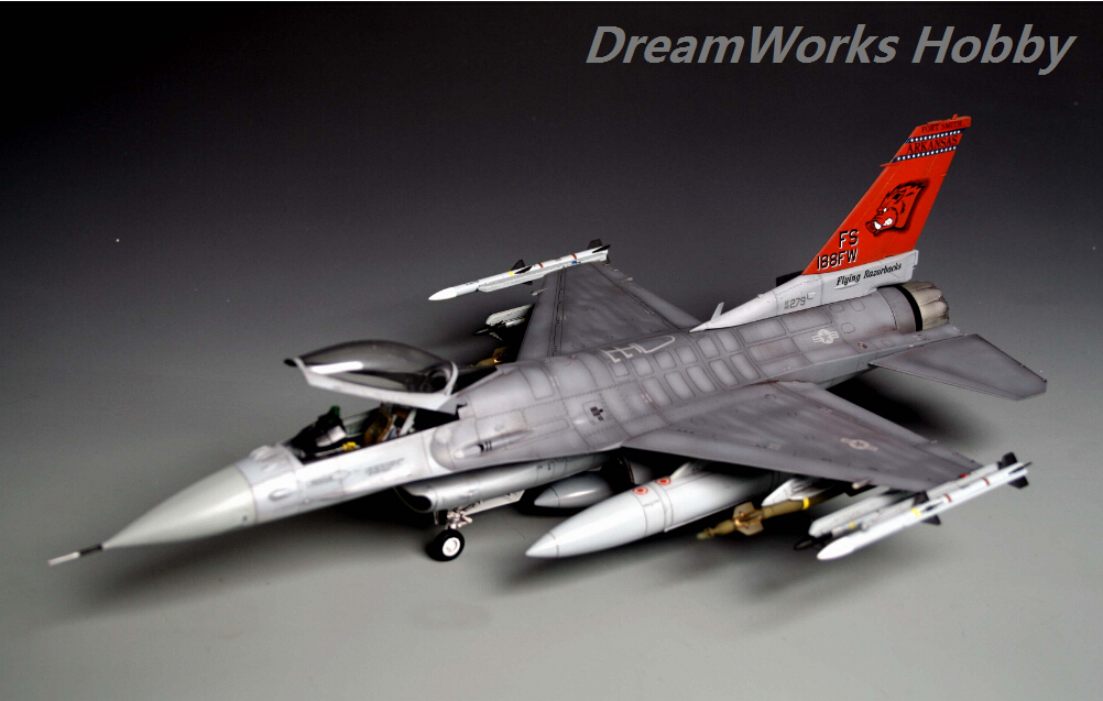 Award Winner Built Tamiya 1/48 F-16C Fighting Falcon ANG Block 25/32 +Resin  +PE