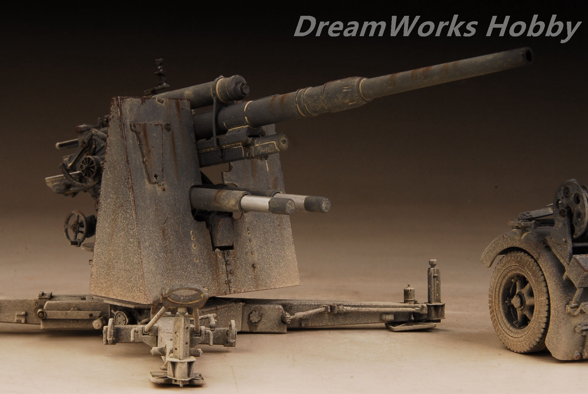 Award Winner Built Dragon 135 German 88cm 88 Flak Artillery 88 Gun